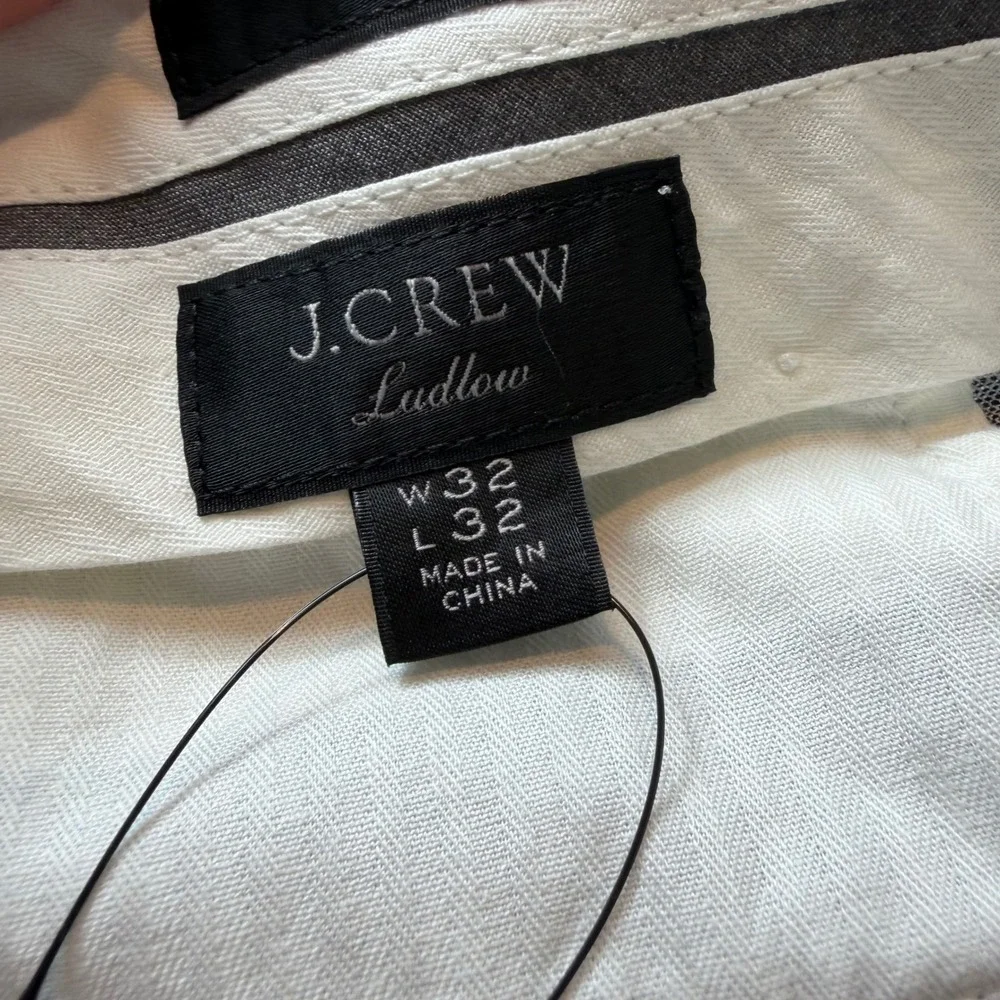 J.Crew Ludlow Suit Mens 40R 32x32 Gray Cotton Linen Somelos 2 Piece NWT